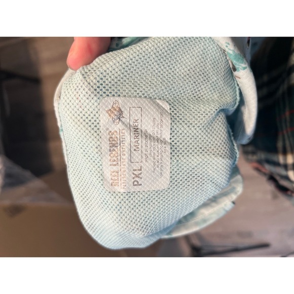 Reel Legends Mariner Sleeveless Collared‎ Shirt Dress Pelican Print Blue PXL - Picture 4 of 5